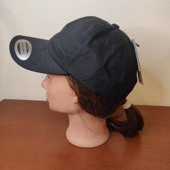 Volcom NEW Men's Hat Baseball Black White Logo Adjustable One Size Fits All. - Picture 3 of 9